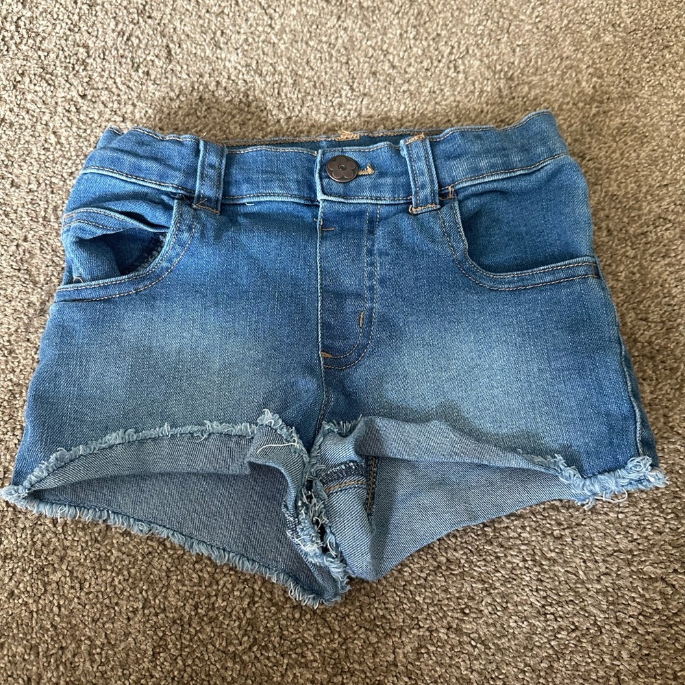 Garanimals Blue Denim Shorts Frayed Hem Casual